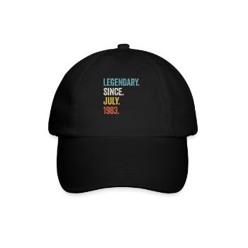 40e anniversaire 40 ans légendaires depuis juillet 1983 - Casquette classique - noir/noir - Devant
