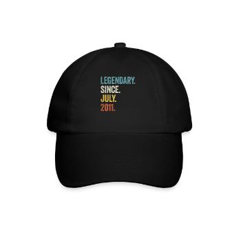 12e anniversaire 12 ans légendaires depuis juillet 2011 - Casquette classique - noir/noir - Devant