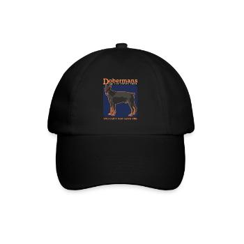 Doberman Dog Dog Propriétaire Cadeau - Casquette classique - noir/noir - Devant