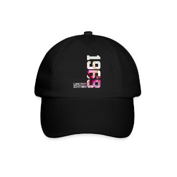 58. GEBURTSTAG 58 JAHRE LIMITED EDITION 1968 - Baseballkappe - Schwarz/Schwarz - Vorne