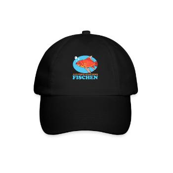 Aquarianer Aquarium Aquaristik Zierfisch Geschenk - Baseballkappe - Schwarz/Schwarz - Vorne