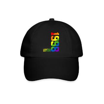 LGBTQ 1998 REGENBOGEN QUEER 27. GEBURTSTAG PRIDE - Baseballkappe - Schwarz/Schwarz - Vorne