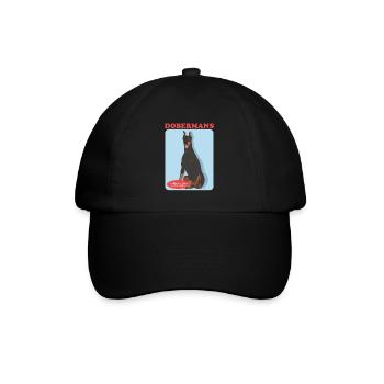 Doberman Dog Dog Owner Gift - Baseball Cap - black/black - Front