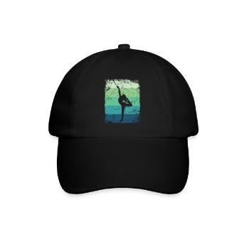 Gymnaste Baton Gymnastique Rythmique Rétro - Casquette classique - noir/noir - Devant