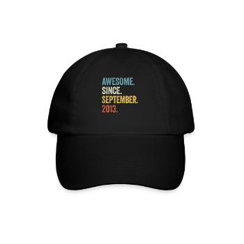 10e anniversaire 10 ans génial depuis septembre - Casquette classique - noir/noir - Devant