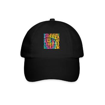 Der Kleine Sommer Möchte Aus Dem Herbst Abgeholt - Baseballkappe - Schwarz/Schwarz - Vorne