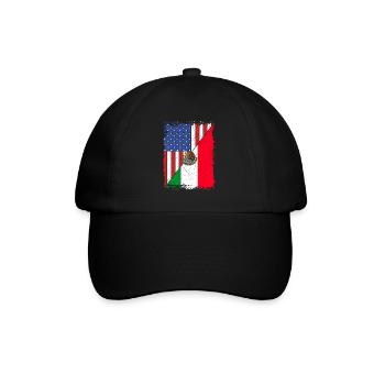 Drapeau mexicain des États-Unis Cadeau américain Mexique - Casquette classique - noir/noir - Devant