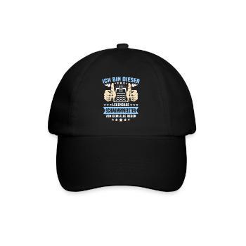Schwimmmeister Bademeister - Baseballkappe - Schwarz/Schwarz - Vorne
