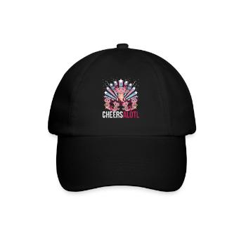Cheersalotl Pet Gift Cheerleader Axolotl - Casquette classique - noir/noir - Devant