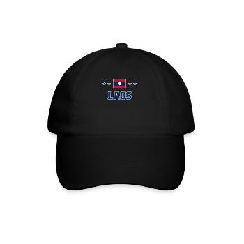 Laos - Baseballkappe - Schwarz/Schwarz - Vorne