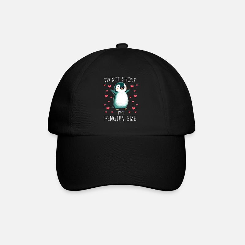 Pinguin Pinguine Tier - Baseballkappe - Schwarz/Schwarz