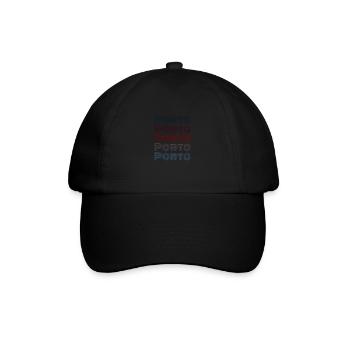 Vintage Portugal City - Retro Porto - Baseball Cap - black/black - Front