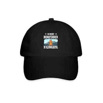 Die wahren Bergführer Kleinwalsertal Murmeltier - Baseballkappe - Schwarz/Schwarz - Vorne