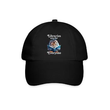 Libraries are for everyone Librarian - Baseball Cap - black/black - Front