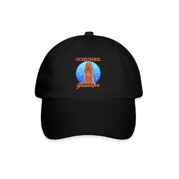 Cocker Spaniel grand-père chien Cocker Spaniel cadeau - Casquette classique - noir/noir - Devant