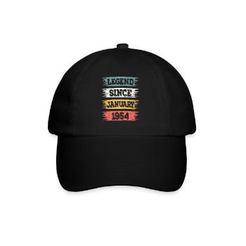 Legend 70 Years 1954 January 70 Years Anniversary - Baseball Cap - black/black - Front