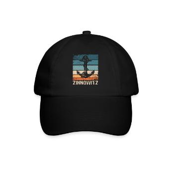 Zinnowitz Sprüche - Baseballkappe - Schwarz/Schwarz - Vorne