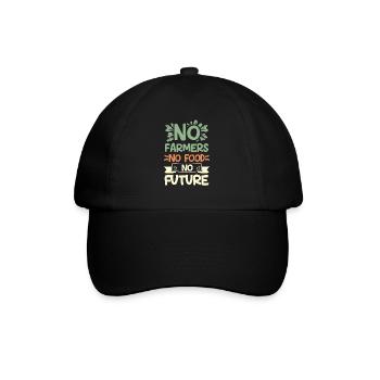 Pas d’agriculteurs, pas de nourriture, pas d’avenir, d’agriculteur, d’agriculteur - Casquette classique - noir/noir - Devant