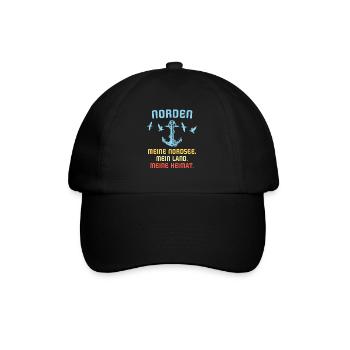 Norden - Baseballkappe - Schwarz/Schwarz - Vorne