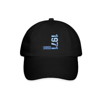 53. Geburtstag Legendärer Jahrgang 1971 53 Jahre - Baseballkappe - Schwarz/Schwarz - Vorne