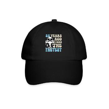 Vor 25 Jahren War Ich Mal Der Schnellste. - Baseballkappe - Schwarz/Schwarz - Vorne