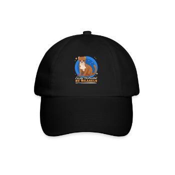 Belette naine belette Hermännchen cadeau - Casquette classique - noir/noir - Devant