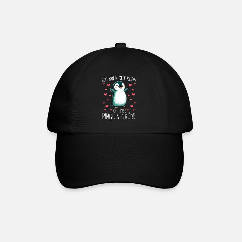 Pinguin Zwergpinguine Kaiserpinguin - Baseballkappe - Schwarz/Schwarz