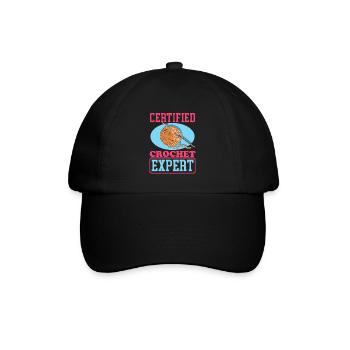 Crochet Expert au Crochet Crochet Cadeau - Casquette classique - noir/noir - Devant