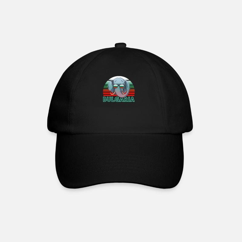 Bulgarien - Baseballkappe - Schwarz/Schwarz