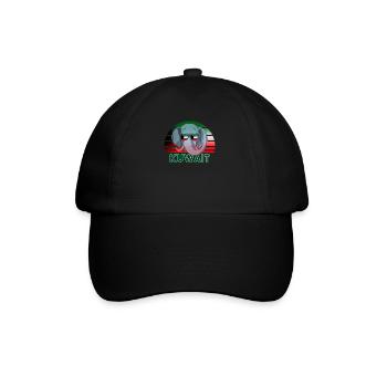Kuwait - Baseballkappe - Schwarz/Schwarz - Vorne