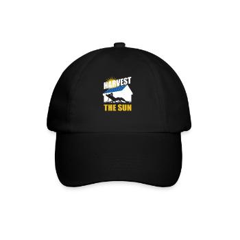 Harvest the sun - Photovoltaics - Solar energy - Baseball Cap - black/black - Front