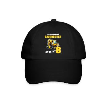 Birthday Gift 8 Years Birthday Boy - Baseball Cap - black/black - Front