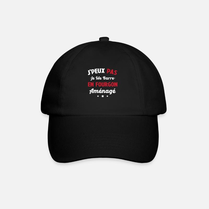 Ich kann nicht in ein Wohnmobil einsteigen - Baseballkappe - Schwarz/Schwarz