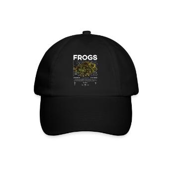 Vietnamesisch Moosiger Frosch Streetwear Frog Keeper - Baseballkappe - Schwarz/Schwarz - Vorne