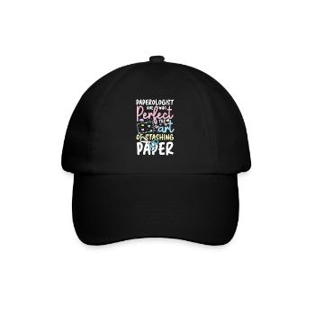 Paperologist Perfect The Art of Stashing Paper - Baseballkappe - Schwarz/Schwarz - Vorne