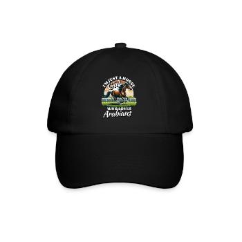 Fille de chevaux arabes - Casquette classique - noir/noir - Devant