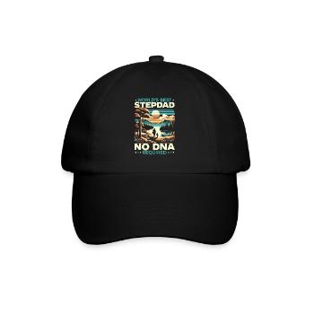 Father's Day, Stepdad, Fatherhood, Best Dad - Baseball Cap - black/black - Front