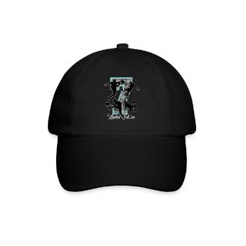 7th Birthday Football - Baseball Cap - black/black - Front