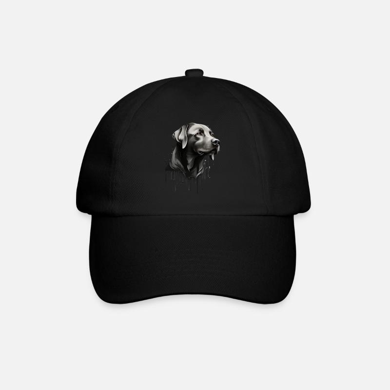 SCHWARZER LABRADOR RETRIEVER HUND SÜßER LABRADOR - Baseballkappe - Schwarz/Schwarz