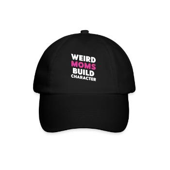 Les mamans bizarres construisent leur caractère - Casquette classique - noir/noir - Devant