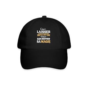 Accountant does his magic Humor Accounting - Baseball Cap - black/black - Front