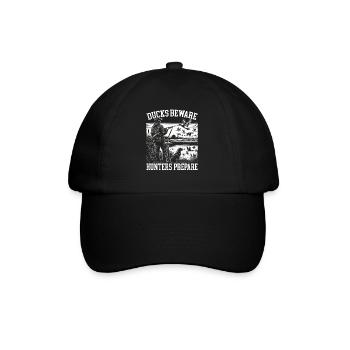 Chasseur de canards, Duckaholic, Sauvagine, Chasse au canard - Casquette classique - noir/noir - Devant