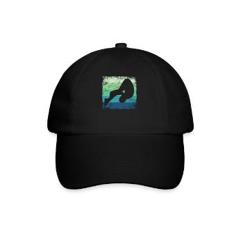 Plongeon, Saut artistique, Plongeon synchronisé - Casquette classique - noir/noir - Devant