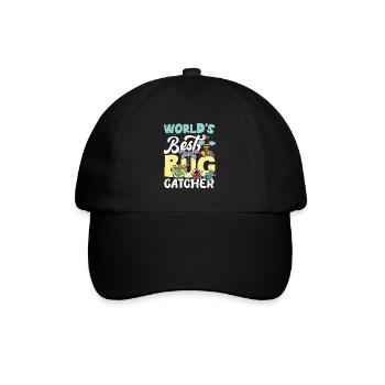 World's Best Bug Catcher - Baseballkappe - Schwarz/Schwarz - Vorne