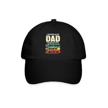 Papa Hôte de l’événement Fête des pères - Casquette classique - noir/noir - Devant