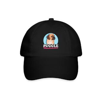 Puggle Dog Mom Dog Owner Gift - Baseball Cap - black/black - Front