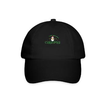 A Girl who loves Christmas Weihnachten - Baseball Cap - black/black - Front