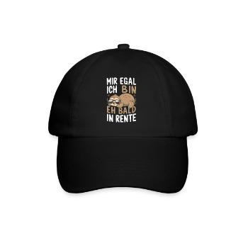 Pension de pensionné Pension de retraite - Casquette classique - noir/noir - Devant