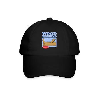 Holzarbeiten Tischler Heimwerker Bastler Geschenk - Baseballkappe - Schwarz/Schwarz - Vorne