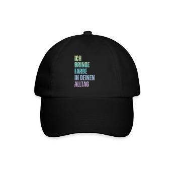 I Bring Paint Painter Dad Varnisher - Baseball Cap - black/black - Front